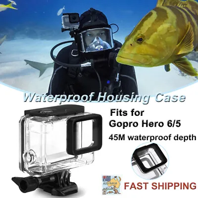 Waterproof Diving Black Camera Accessories 45m Housing Case For GoPro Hero 7 6 5 • $14.95