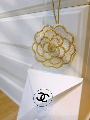 New Genuine Chanel Double Sided Camellia Bookmark Bag Charm/Christmas Decoration • £14.99