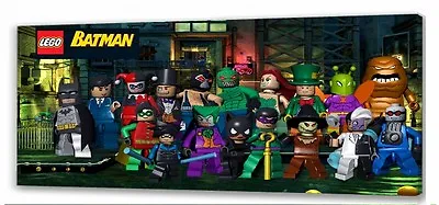 £12.99 • Buy Lego Batman   Canvas 22  X 10   Framed Picture