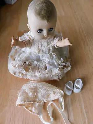 VINTAGE MADAME ALEXANDER 8  Baby Drink Wet DOLL Original Clothes Rare Hair Tuff • $14.99