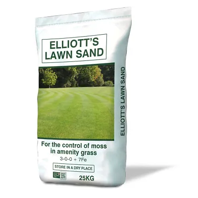 Lawn Sand Professional Top Dressing + IRON FOR MOSS CONTROL - 25KG Covers 367m² • £28.99
