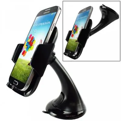 CAR MOUNT PHONE HOLDER WINDSHIELD GLASS SWIVEL CRADLE DOCK For CELL PHONES • $14.55