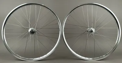 H Plus Son Archetype Silver Rims Miche Hubs Fixed Gear Track Bike Wheelset • $399