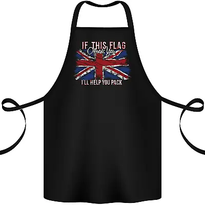 If This Flag Offends You Union Jack Britain Cotton Apron 100% Organic • £12.99