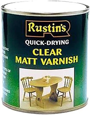 £9.36 • Buy Rustins AVMC250 Vernis à Séchage Rapide - Clair Matt - 250ml