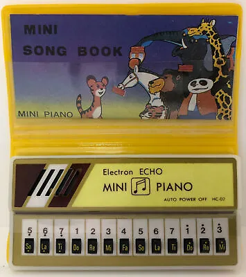 Mini Piano Electron Echo Mini Song Book Vintage 80's Toy Functional • $18.39