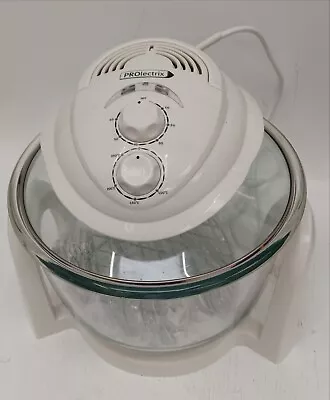 Prolectrix Infra Chef 7 Litre Halogen Oven EK0044MKDIR White & Clear Used • £9.99