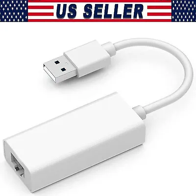 $14.99 • Buy USB Ethernet LAN Network Adapter 100Mbps USB To RJ45 Converter For PC Printer