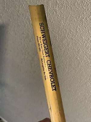 Vintage GM Chevrolet Super Service Advertising Rolled Metal Yardstick Ruler  • $39.99