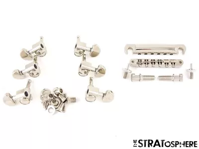 Gibson Epiphone ES-339 Tune-O-Matic BRIDGE +GROVER TUNERS Hardware Set Nickel • $79.99