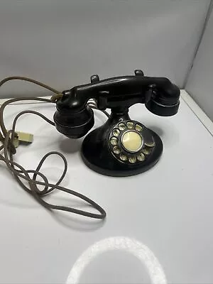 Vintage Western Electric D1 Usa Rotary Dial Desk Phone W/ E1 Handset Telephone • $32.27