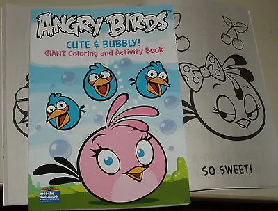 $1.25 • Buy ANGRY BIRDS Coloring/Activity Book PLUS Extra SURPRISE Stickers !!