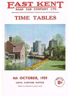 East Kent Road Car Co Timetables 4.10.1959 • £12