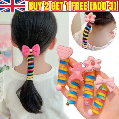 £4.38 • Buy Colorful Telephone Wire Hair Bands  UK
