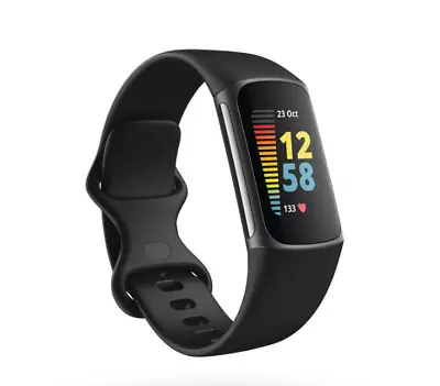 $195 • Buy Fitbit Charge 5 Fitness Tracker Black - Free Delivery