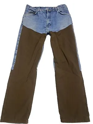 Wrangler Pro Gear Brush Pants Mens 38X34 Jeans Nylon Briar Guard Hunting Outdoor • $22.95
