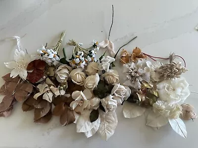 Large Lot Of Antique Vintage Flowers And Leaves • $14.99