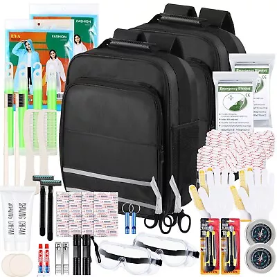 74 Pcs Survival Kit For 2 Person First Aid Kit Emergency Bag For Men Dad Husb... • $69.90