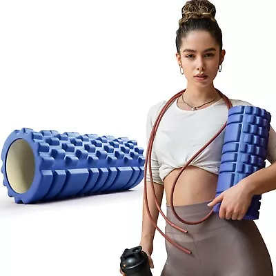 EVA Yoga Foam Roller Physio Back Training Pilates Back Exercise Massage Blue • $29.95