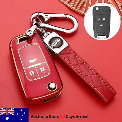 $25.19 • Buy TPU Flip Remote Key Fob Cover Case Holder For Holden For Buick For Chevrolet Red