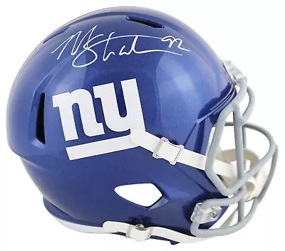 Giants Michael Strahan Authentic Signed Full Size Speed Rep Helmet BAS Witnessed • $249.99