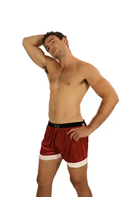 Christmas Mens Boxer Santa Shorts Underwear Costume.  Aust Stock Sexy • $22.49