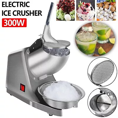 Electric Ice Crusher Machine Ice Shaver Commercial Ice Machine Snow Cone Maker • $79.99