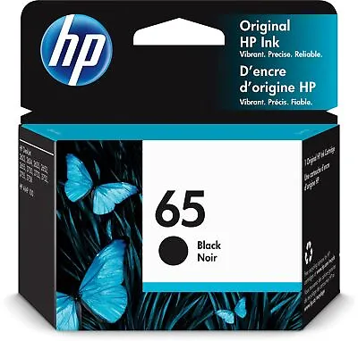 Genuine HP 65 (N9K04AN) Black Ink Cartridge NEW • $15.95