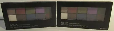 MUA Professional Metallic Eye Shadow Palette Makeup Academy - 2 Pcs NEW Other • $16.99