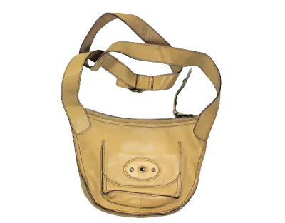 UGG Australia Womens Crossbody Shoulder Bag Hobo Tan Leather Casual Travel  • $50.55