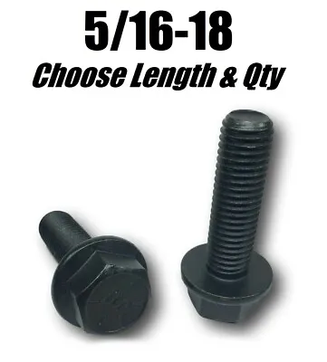 $14.30 • Buy 5/16-18 Grade 8 Flange Frame Bolt Black Phosphate & Oil (All Sizes & Qty's 5/16 