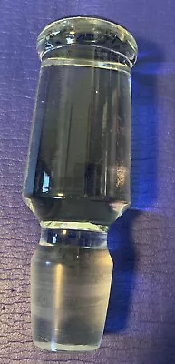 Large Vtg Clear Glass  Bottle Decanter Stopper Topper Only 5” - 1” Dia Bottle • $7.50