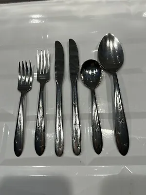 6 - Pieces Marcrest Mar-Crest MCF1 Stainless Steel Flatware • $19.99