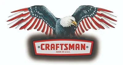 Craftsman Tool Sticker Usa Eagle Vintage Gloss Decal Label Mechanic Tool Box Usa • $4.95
