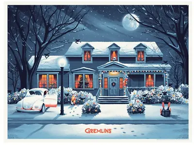 Gremlins Movie Film Artist Edition Poster Screen Print 18x24 SIGNED DKNG Mondo • $309.99