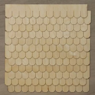 $17.95 • Buy Octagon Style Miniature Dollhouse Shingles - 1:12 Scale Laser Cut Speed Strips