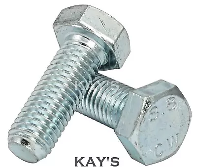 £3.10 • Buy M12 (12mm) SET SCREWS FULLY THREADED BOLTS GRADE 8.8 HIGH TENSILE ZINC PLATED