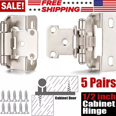 1/2  Overlay Semi Partial Wrap Around Self Closing Kitchen Hinge Cabinet Hinges  • $13.05