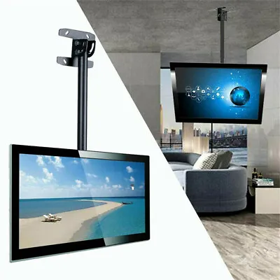 Ceiling TV Wall Mount Adjustable Roof Bracket Tilt Swivel 32-70  Inch LCD LED • £27.79