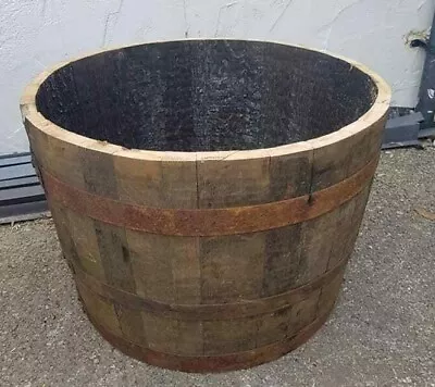 2 X OAK WHISKY PLANTERS - FREE SHIPPING. • £77.95