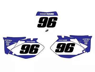 Yamaha Team Number Plate Graphics  Yz125 Yz250 Yz250f Yz426f Yz450f 1996- 2022 • $52.95