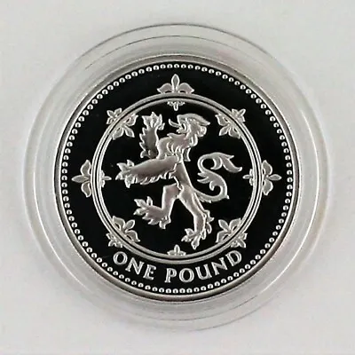£12.99 • Buy 1999 Royal Mint Scottish Rampant Lion Silver Proof One Pound £1, COA, Blue Box
