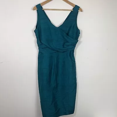 Vintage Monsoon Twilight Woman’s Dress Size 12 Uk Green Cocktail  • $29.99