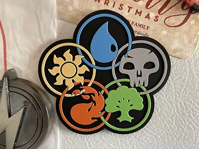 Magic The Gathering MTG Mana Symbol Rings Large Laser Cut PVC Fridge Magnet! • $7.99