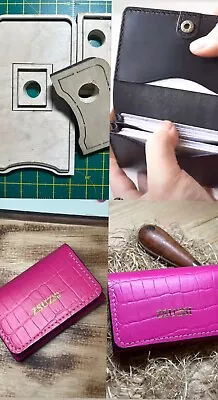 DIY Card Holder Leather Cutting Die Purse Leather Wallet Mold Cutter • £49