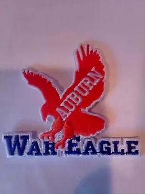 Auburn WAR EAGLE Vintage Embroidered Iron On Patch  3  X 2.75” • $6.59