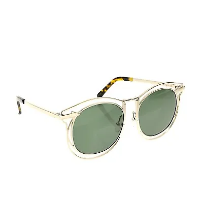 Karen Walker Simone 54mm Retro Gold Oversized Sunglasses S3248 • $227.99