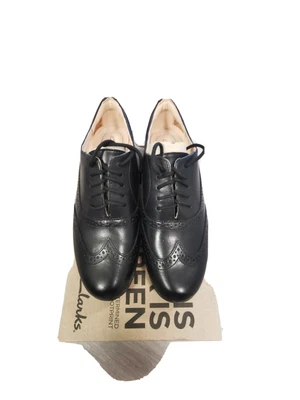 £31 • Buy Clarks Hamble Oak Black Leather Womens Girls Shoes 8uk/42eur