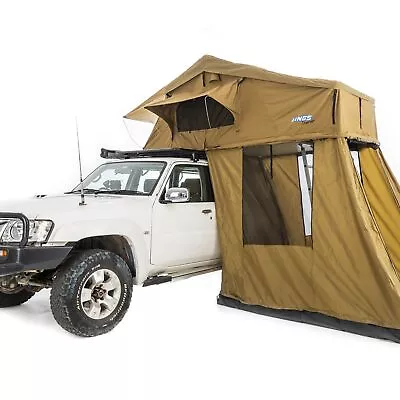 Adventure Kings SUV Roof Top Tent + 4 Man Annex Rack Camping Car Camper 4X4 4WD • $748