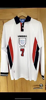 Beckham England Shirt 1998 Large • £36